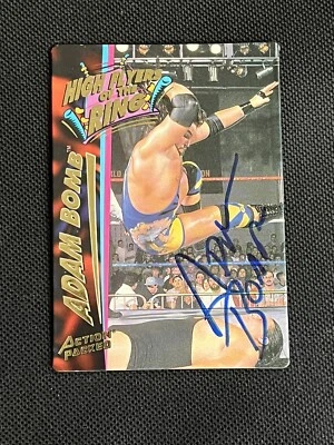 ADAM BOMB 1995 ACTION PACKED WWF HIGH FLYERS SIGNED AUTOGRAPHED CARD JSA CERT - Image 1 of 2