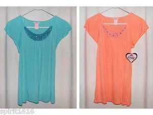 New Or Pre-owned - Candies Girls Embellished Top / Shirt - Child Size XL 16 - Picture 1 of 5