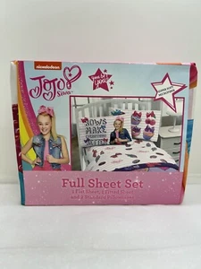 ๐ NEW JOJO SIWA FULL SHEET SET NICKELODEON KIDS SUPER SOFT SHEETS - Picture 1 of 2