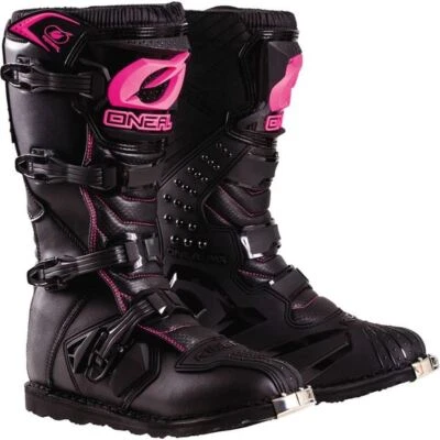 O'Neal Racing Rider Women's Boots, Black/Pink Foto 1 de 4