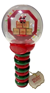 The Radio City Rockettes SANTA BLOCKS SPIN LIGHT WEIHNACHTSSCHMUCK OFFIZIELL NEU - Bild 1 von 14