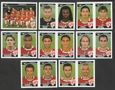 8 FIGURE STICKERS FOOTBALLERS PANINI 2004-05 COMPLETE TEAM PERUGIA