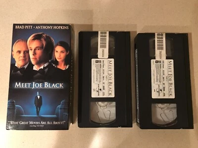 Meet Joe Black (VHS, 1999, 2 Tape Set) Brad Pitt, Anthony Hopkins - Image 1 of 3