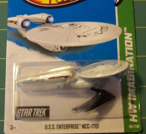2013 Hot Wheels Imagination - Star Trek USS Enterprise NCC-1701 - Battle Damaged - Picture 1 of 3