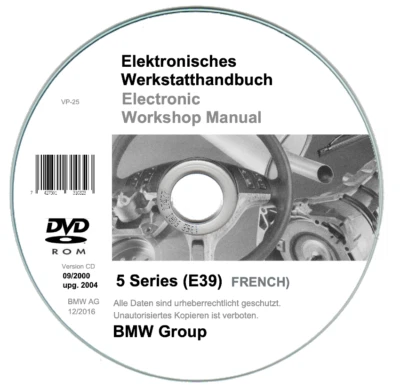 Bmw Serie 5 1995/2004 (E39) manuale officina - repair manual su cd - Immagine 1 di 4