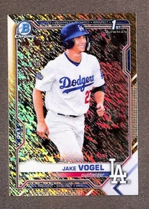 2021 Bowman Chrome Gold Shimmer #BCP-59 Jake Vogel 1st Rookie /50 - Picture 1 of 3