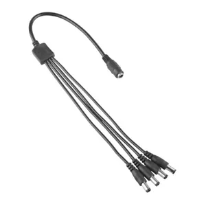 Cable dividido de alimentación de 1-4 puertos 20 AWG para cámara de seguridad CCTV Q-See Night Owl Zmodo - Imagen 1 de 4