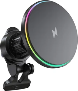 Wireless Car Charger for iPhone, Hands Free Car Mount 15W Magsafe Charger - Picture 1 of 9