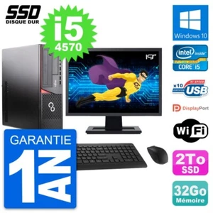 PC Fujitsu E920 Dt Pantalla 19" Intel Core i5-4570 RAM 32Go GB 2To Windows 10 Wi - Imagen 1 de 7