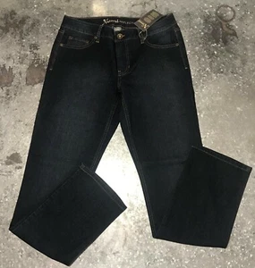 Natural Reflections Women's Straight Leg Jeans Dark Wash 31.5 Inseam Sz 8/32 NWT - Picture 1 of 2