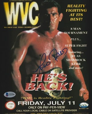 Marco Ruas Signed 8x10 Photo BAS COA UFC World Vale Tudo Championship WVC Poster - Image 1 of 4