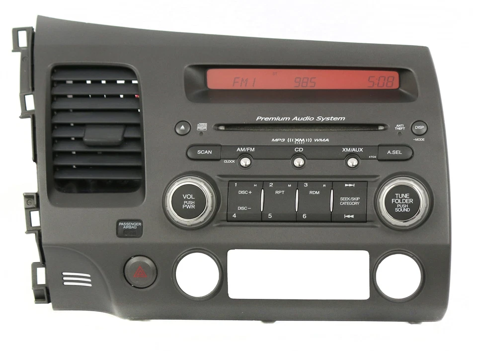 Reproductor de CD 39100-SVB-A100 Face 4TC0 radio AM FM XM 2006-2008 Foto 1 de 4
