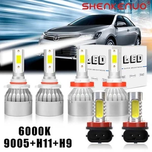 Kit combinado de 6 bombillas faros LED + faros antiniebla 6x para Toyota Camry 2007-2014 6000K - Imagen 1 de 22