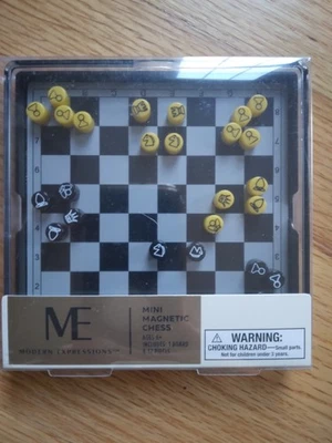 Modern Expressions Mini Magnetic Chess Set 4x4 Board With 32 Pieces - Image 1 of 2