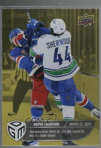 2024-25 Upper Deck Game Dated Moments Gold Kiefer Sherwood #66 - Picture 1 of 4