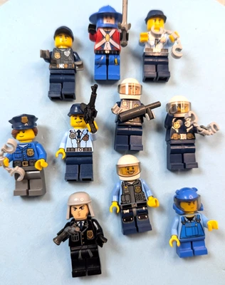 Lego City Police Minifigures Random Lot of 10 - Image 1 of 3