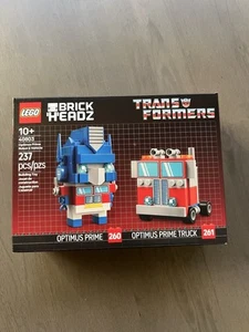 LEGO 40803 Brickheadz Transformers Optimus Prime & Optimus Prime Truck 237pc New - Picture 1 of 3