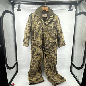 Vintage Cabelas Gore-Tex Thinsulate coveralls woodland camo Size Large (?) USA - Picture 1 of 15