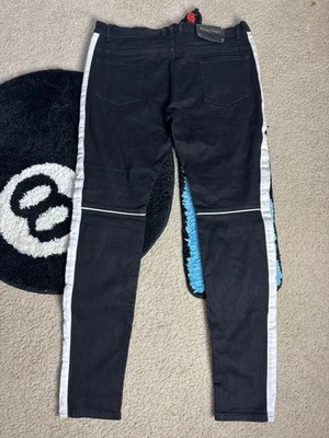 Jeans de motociclista Balmain tamanho 32 - Imagem 1 de 4