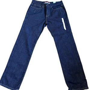 Pantalones de mezclilla Tommy Hilfiger para hombre azul oscuro pierna recta relax talla 31 * 32 vintage - Imagen 1 de 20