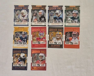2016 Panini Donruss Studio Gridiron Kings card lot of 10 NFL Football #'d /250 - Picture 1 of 6