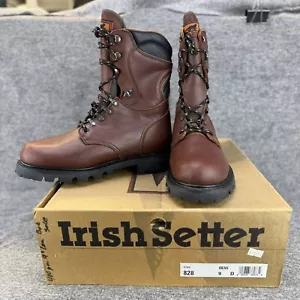 ✅Irish Setter Stag 828 Braun Leder 9 Wasserdicht Isoliert Jagdstiefel Herren 9D - Bild 1 von 14