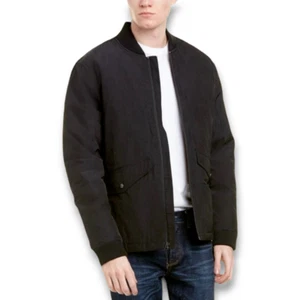 Burkman Bros x Hawke Co Black Bomber Jacket sz L nwt - Picture 1 of 3