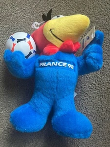 France 98 World Cup mascot, brand-new, all labels still attached - Picture 1 of 4