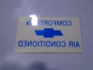 1968-70 Reproduction Chevy Comfort A/C Window Decal - Picture 1 of 1