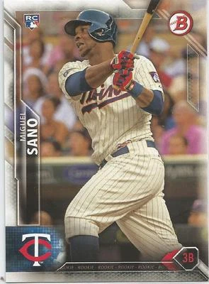 Miguel Sano Minnesota Twins 2016 Bowman Rookie Card - Image 1 of 2