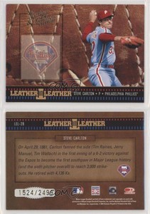 2004 Donruss Leather & Lumber in /2499 Steve Carlton #LEL-28 HOF