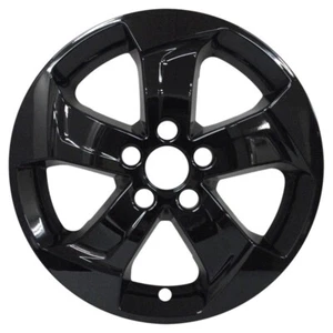 GLOSS BLACK WHEEL SKIN SET 17 in FOR 2016-2022 HONDA HRV - Picture 1 of 8