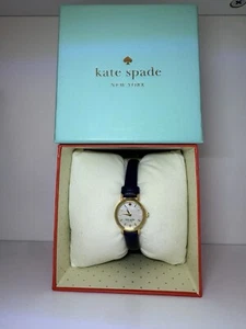 Kate Spade New York MOP Dial White Leather Strap Women's Watch (READ) - Picture 1 of 7