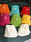 Lot of 8 Cotton G Diapers Diaper Covers SMALL with nylon Inserts G PANTS EUC