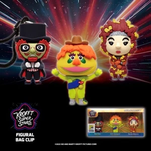 SDCC 2025 Monogram Exclusive The Krofft Superstars 3D Foam Bag Clip Set PRESALE - Picture 1 of 1