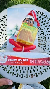 Elf On The Shelf Candy Holder adorno figura de Navidad anillo caja de regalo 6" x 3" - Imagen 1 de 5