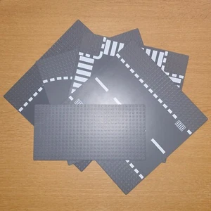 LEGO PIASTRE DI BASE / PIASTRE STRADALI GRIGIO BLU SCURO E BIANCO - INSERZIONE MULTIPLA - Foto 1 di 5