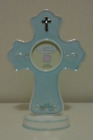 Russ Small Blessings Blue Cross Ceramic Picture Frame