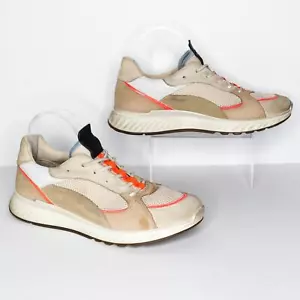 Ecco St.1 Damen Sneaker Leder Schnürer 83627351891 Beige Hellbraun Gr. 40 9 | AS - Bild 1 von 6