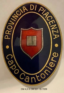 PIACENZA REGIA AZIENDA AUTONOMA STATALE DELLA STRADA DISTINTIVO CAPO CANTONIERE - Picture 1 of 6