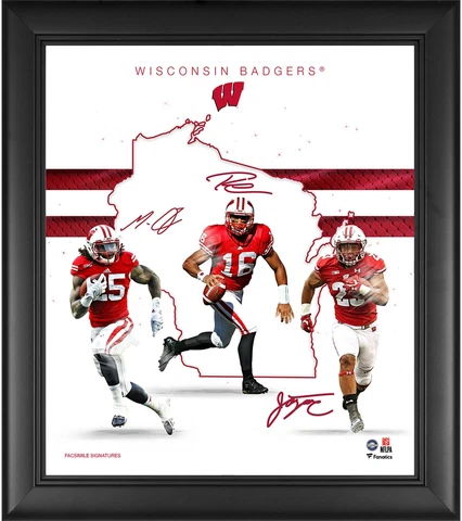 Wisconsin Badgers Framed 15x17 Franchise Foundations Collage Cover