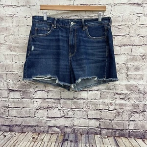 American Eagle Shorts Womens Size 14/32 Tom Girl Denim Distressed Medium Wash - Picture 1 of 10