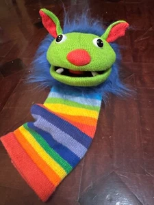 The Puppet Company gestrickte Handpuppe Regenbogen 15 Zoll quietscht - Bild 1 von 6