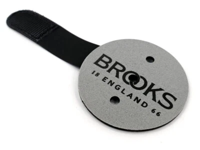 Parche reflectante Brooks/reflector de bicicleta, negro/plateado Foto 1 de 4