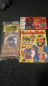 Mr T Lot Card Game Shrinky Dinks Lunch Bags Milton Bradley Colorforms 1983 New - Picture 1 of 7