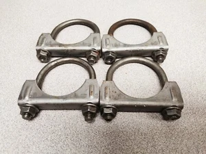 4x 1 3/4" - 1.75" Exhaust Clamp U-Bolt Muffler Clamps - Picture 1 of 2