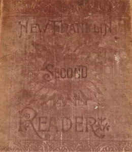 Antique School Book, 1886 NEW FRANKLIN SECOND READER, Snohomish, WA, Children - Imagen 1 de 11