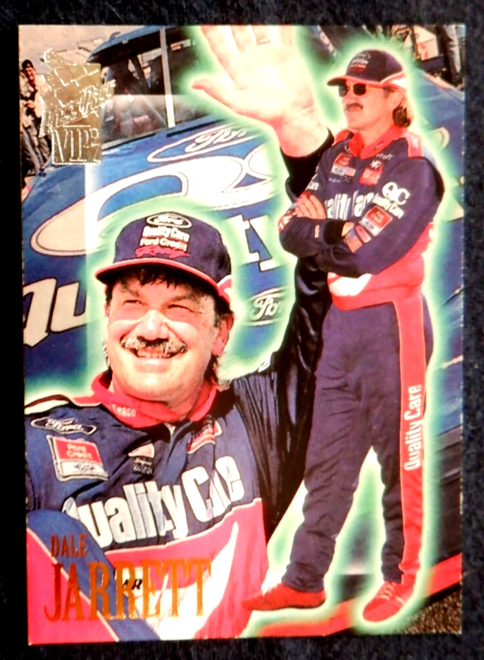 Dale Jarrett race card #1 of 1 promo Press Pass VIP, 1997 - Image 1 of 4