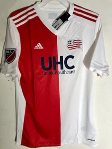 Adidas Youth MLS Jersey New England Revolution Team White Alt Size M - Picture 1 of 2