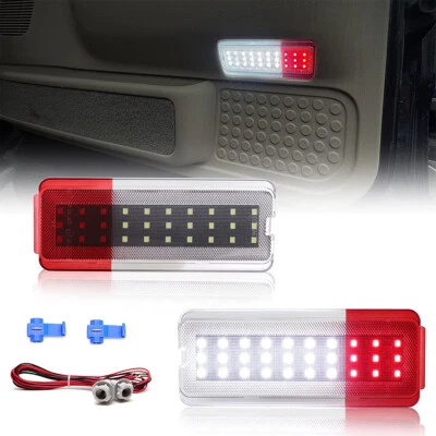 Luz LED interior del panel de la puerta 2/4X cortesía para Ford F250 F350 F450 Super Duty Foto 1 de 4